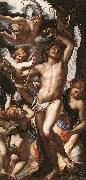 PROCACCINI, Giulio Cesare St Sebastian Tended by Angels af oil painting reproduction